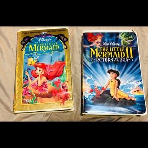 Disney Little Mermaid 1 & 2 (Set of 2) VHS